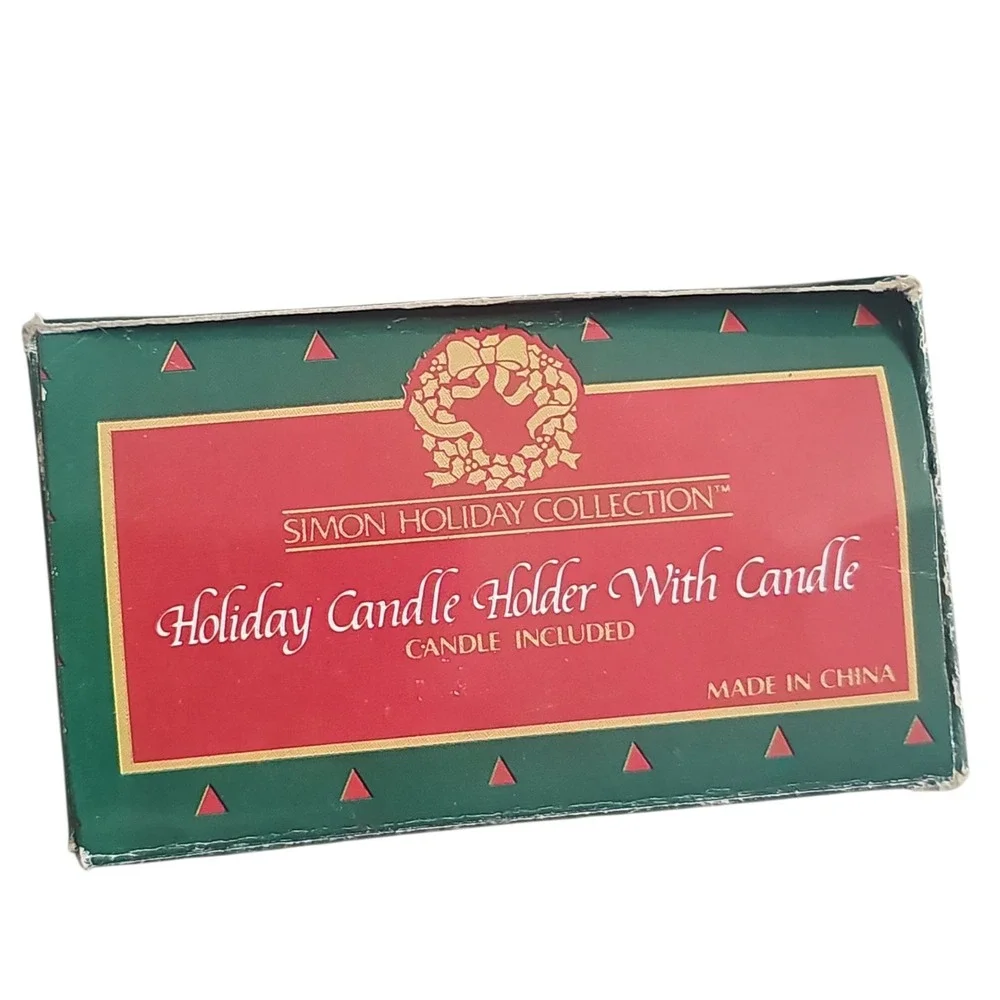 Simon Holiday Collection Mouse Candle Holder, Christmas Decor with‎ Candle
